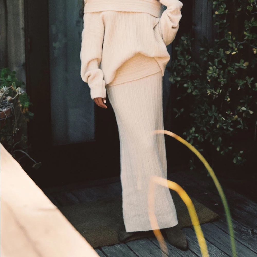 Cozy Knit Maxi Skirt